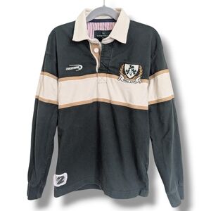 Lansdowne Ireland Boys Rugby Polo Long Sleeve Shirt Irish Shamrock Size 11/12